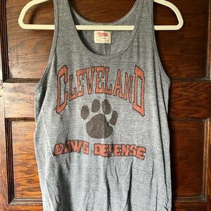 HOMAGE Men’s Heather Gray Cleveland Browns Graphic Tank